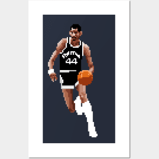 George Gervin Pixel Dribble Posters and Art